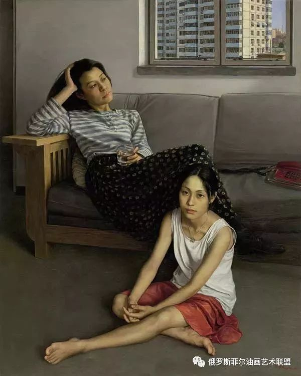 中国油画家翁伟人物油画作品欣赏 342.png