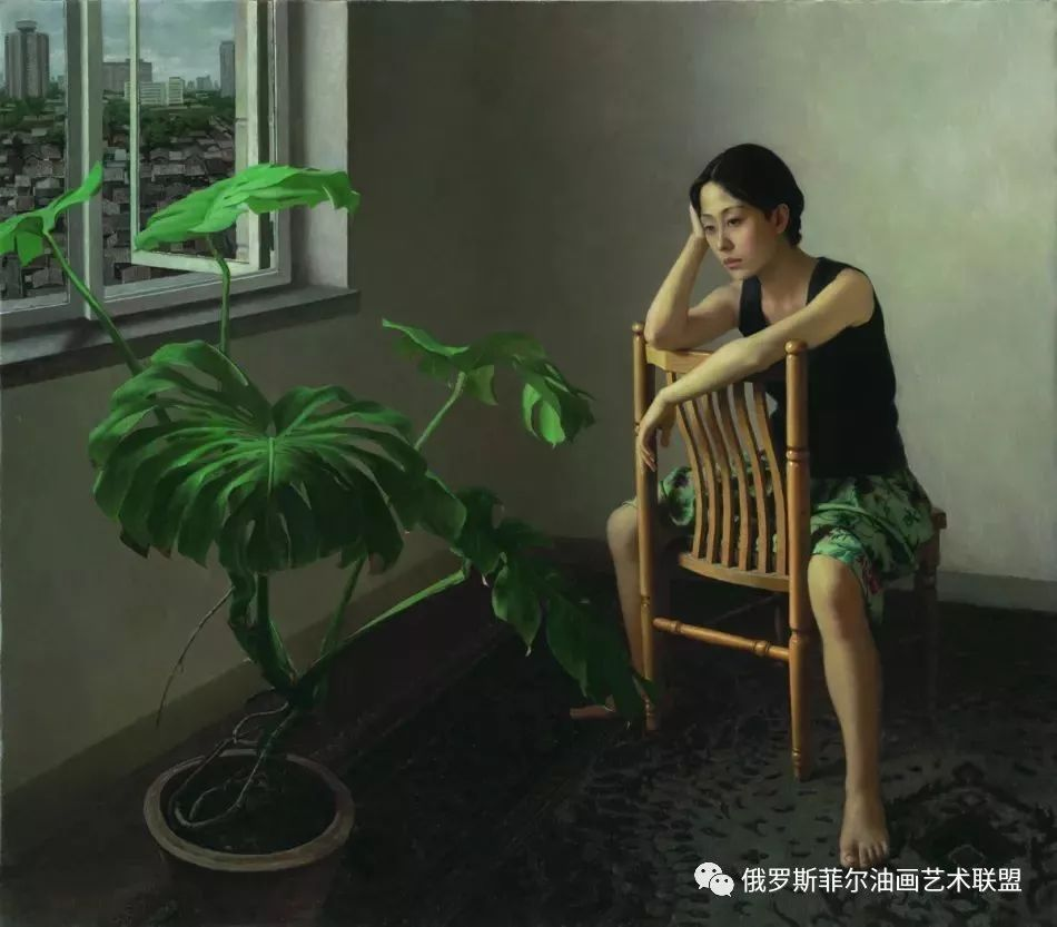 中国油画家翁伟人物油画作品欣赏 392.png